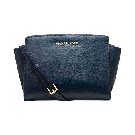 michael kors selma medium messenger leather crossbody bag|michael kors selma medium.